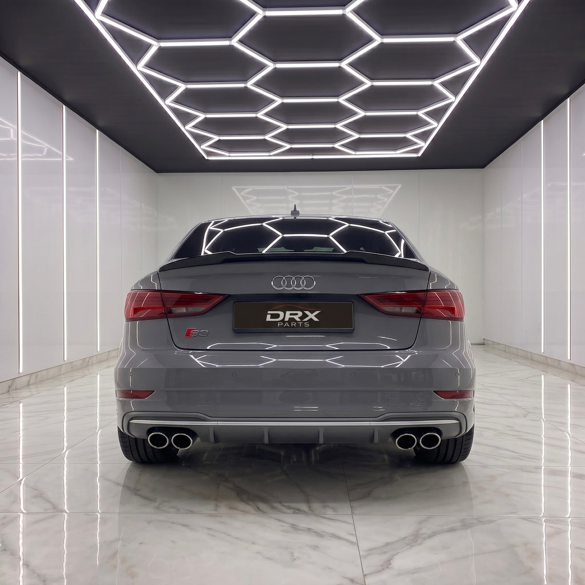 Alerón Trasero Audi A3 S3 RS3 Sedán 8V Negro Brillo (2014-2020)