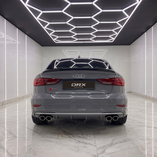 Alerón Trasero Audi A3 S3 RS3 Sedán 8V Negro Brillo (2014-2020)
