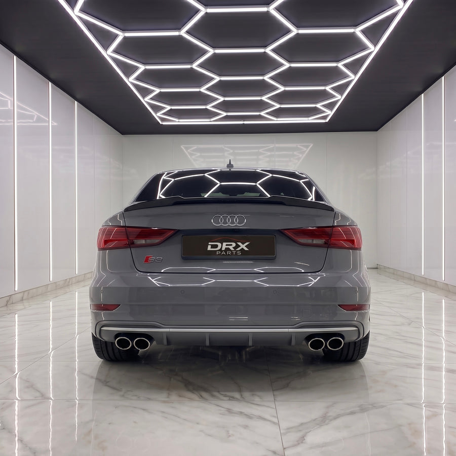 Alerón Trasero Audi A3 S3 RS3 Sedán 8V Negro Brillo (2014-2020)
