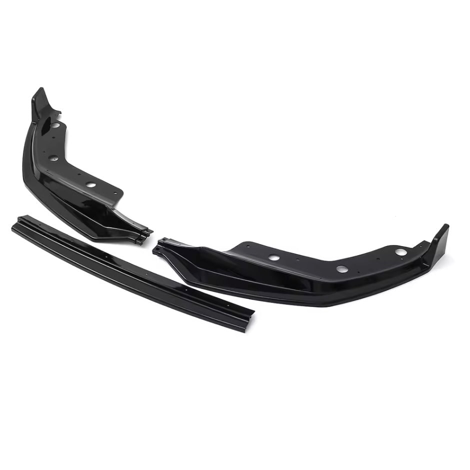 Lip frontal 3 piezas BMW Serie 3 G20 negro brillo aftermarket