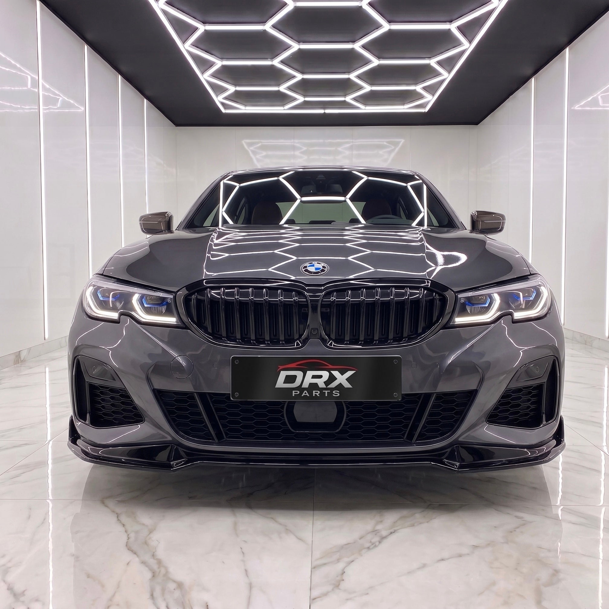 Lip delantero BMW Serie 3 G20 negro brillo M Performance montado