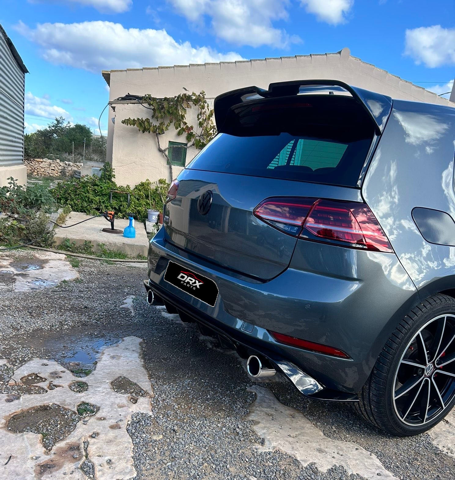 Difusor (Estilo TCR) VW Golf Mk7.5 GTI / R-Line / GTD